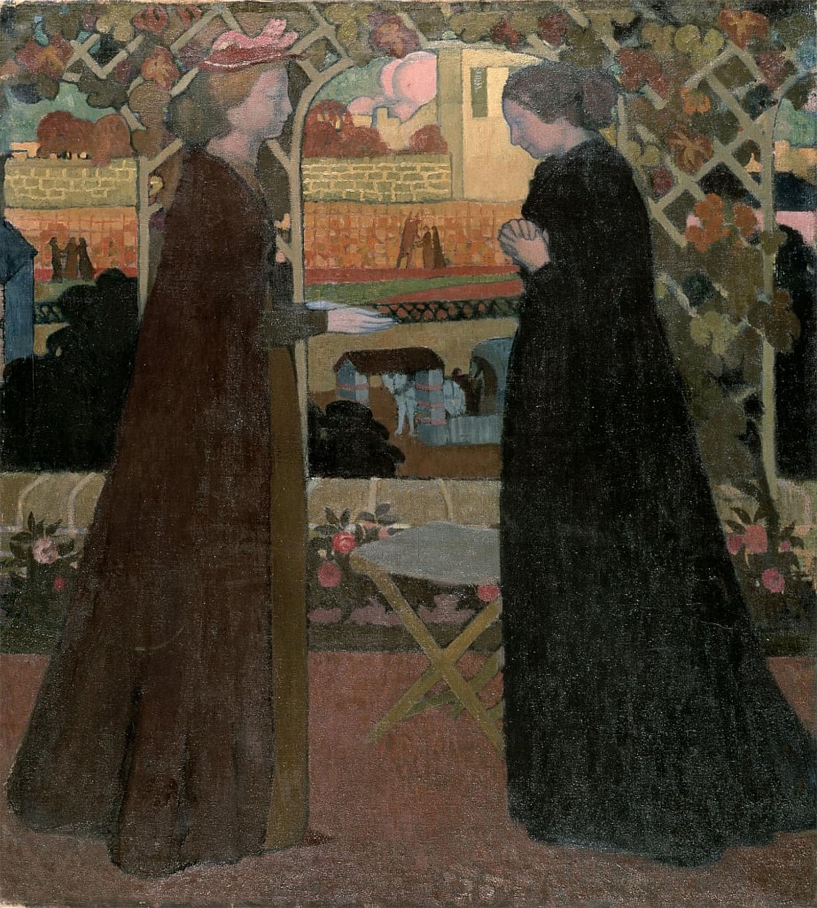 POSTERIIk Vintage Print Pop Art Landscape Artwork the Visitation by Maurice Denis Art Prints for Office Home Decor 60x90cm
