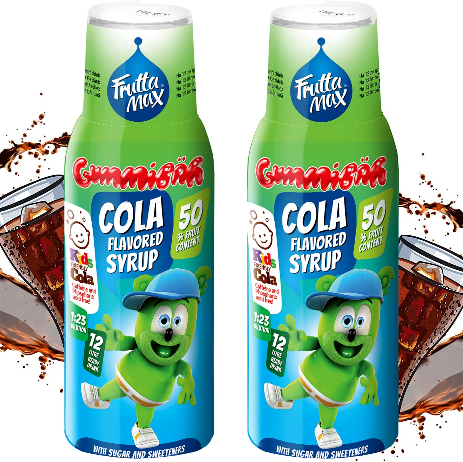 FruttaMax Energy Drink Syrup – Fizzy Caffeinated Syrup with Low Sugar | Soda Maker Compatible, Great for Active Lifestyle 500ml - ThunderMax — view 36