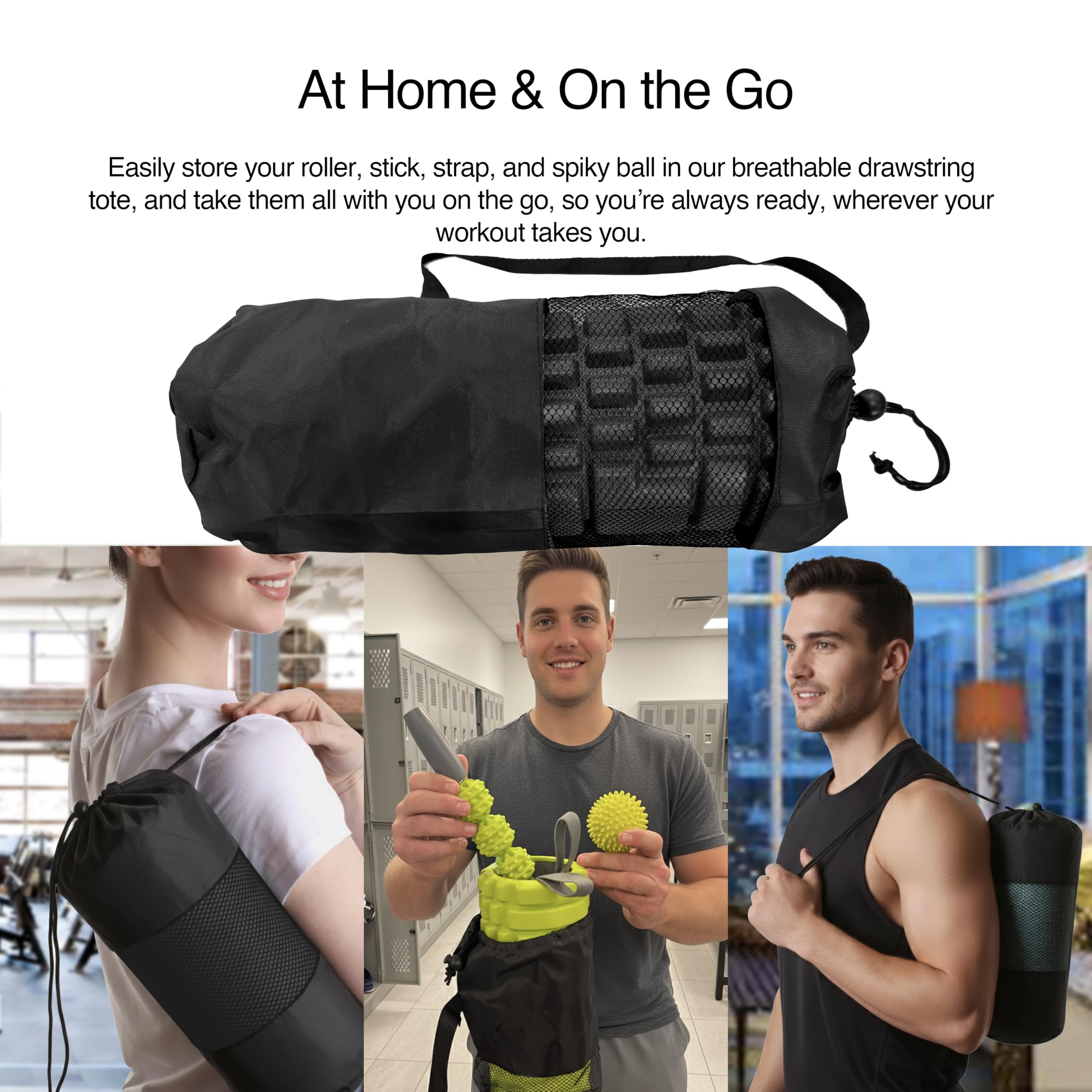 321 STRONG 5-in-1 Schaumstoffroller-Set inklusive Hohlkern-Massagerolle mit Endkappen, Muskelrollenstab, Dehngurt, doppelte Lacrosse-Erdnuss, Spikey Plantarfasziitisball, alles in Geschenkbox | Tiefe Geweberolle für Beine, Stachelfußball, Oberschenkel-Str