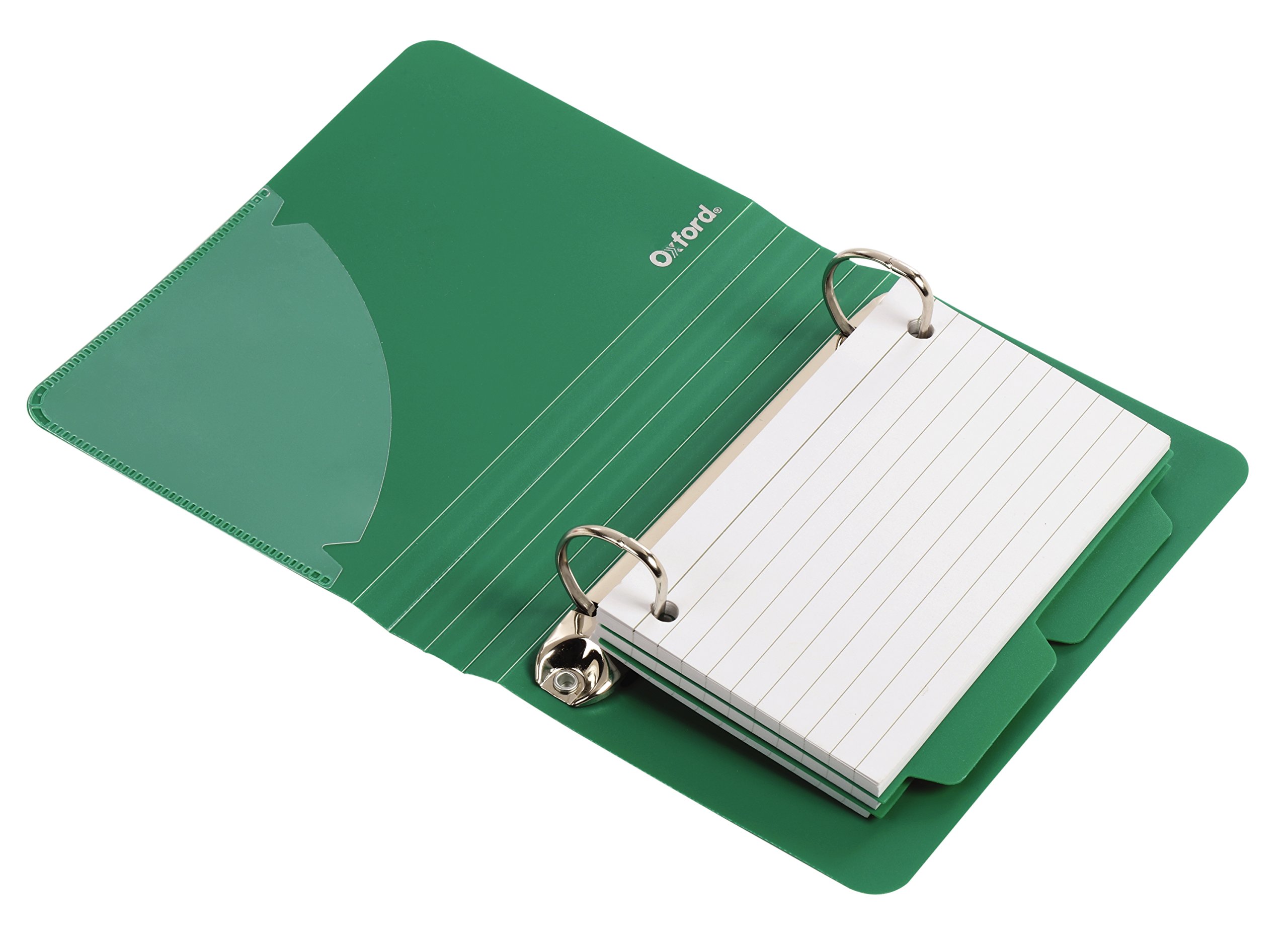 oxford poly index card binder 3 ring for cards Oxford Index Binders, 3 x 5, Assorted, No Color Choice, 2 each Z Card Guides for Effortless Organization Experience enhanced file and folder organization with our Durable Poly A Oxford Spiral Index Cards with