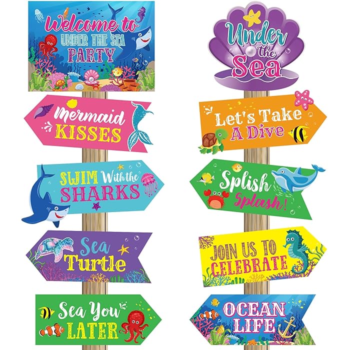 Buy 20 Pieces Sea Animal Centerpiece Under The Sea Party Decorations