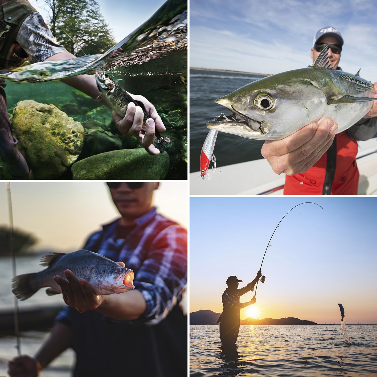 Canna da pesca telescopica e mulinello combinati, kit portatile pieghevole per canna da pesca da viaggio per uso in acqua dolce e salata con bobina inclinata liscia e forcellone
