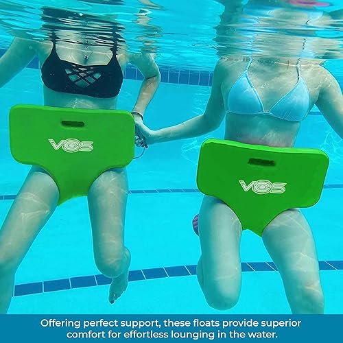 Miniatura 8 de VOS Oasis - Flotadores de sillín sólidos para agua, ultra flotantes, cómodos asientos flotantes Verde Kiwi,Barrera Azul,Azul Capri,Rosa,Espuma de