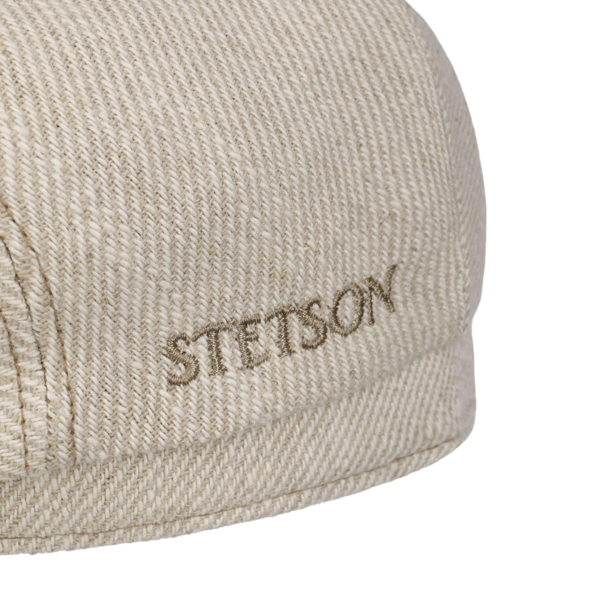 Stetson Sustainable Heavy Twill Flatcap Einfarbige Schirmmütze Made in EU Herren Frühjahr Sommer
