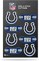 Vista 52 de Rico Industries NFL Footbal Peel & Stick Temporary Tattoos - Eye Black - Game Day Approved!