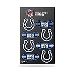 Rico Industries NFL Indianapolis Colts Peel and Stick Tattoos Small