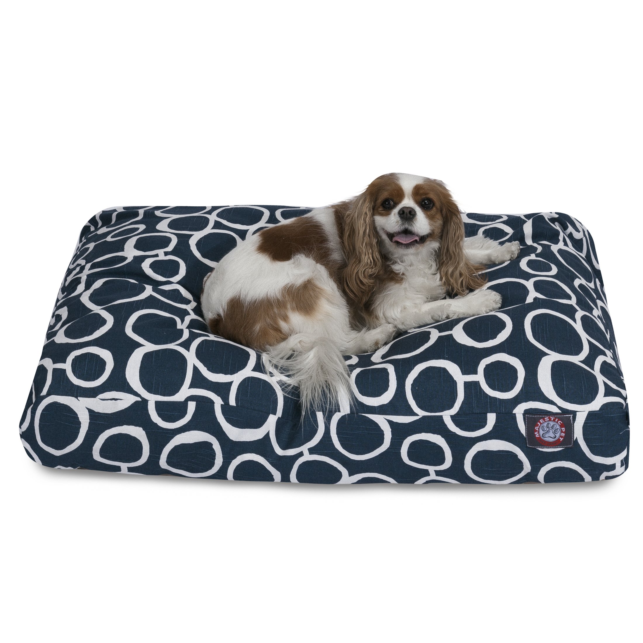 Majestic PetFusion Navy Small Rectangle Pet Bed