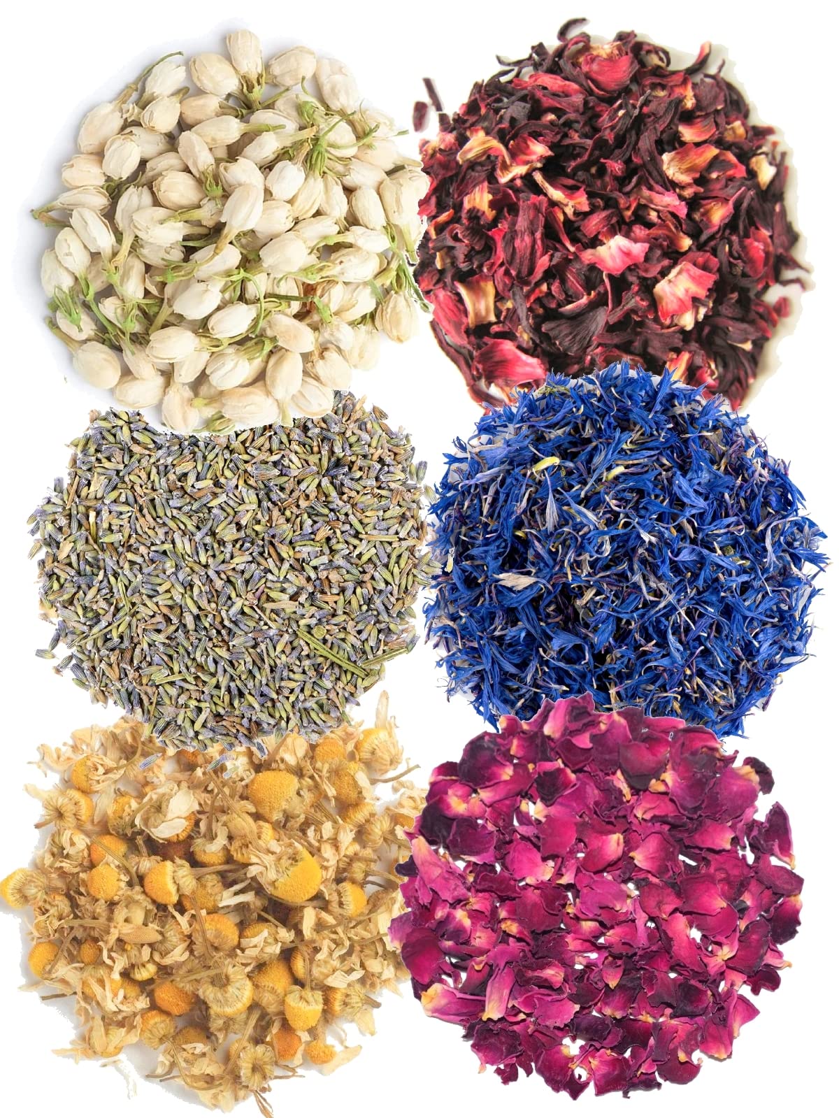 See full amazon price history chart for A D Food & Herbs Combo of Dried Jasmine/Lavender/Rose/Hibiscus/Blue Corn/Chamomile Flower Petals Aromatic Edible for Homemade Lattes,Tea Blends,Bath Salts,each pack (20 Gms) A D Food & Herbs Combo of Dried Jasmine/Lavender/Rose/Hibiscus/Blue Corn/Chamomile Flower Petals Aromatic Edible for Homemade Lattes,Tea Blends,Bath Salts,each pack (20 Gms) (B0B53P8V3L) Amazon Price History, Amazon Price Tracker
