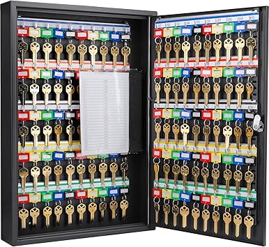 Barska CB12964 Key Lock 100 Position Adjustable Key Cabinet Lock Box Black
