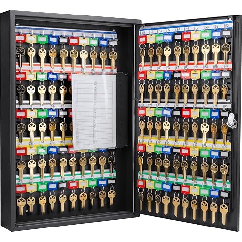 Barska 100-Position Key Lock Box – Solid Steel Key Cabinet