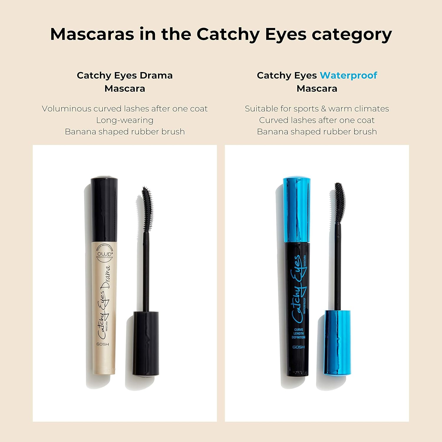 Catchy Eyes Mascara Black - GOSH - Image 5