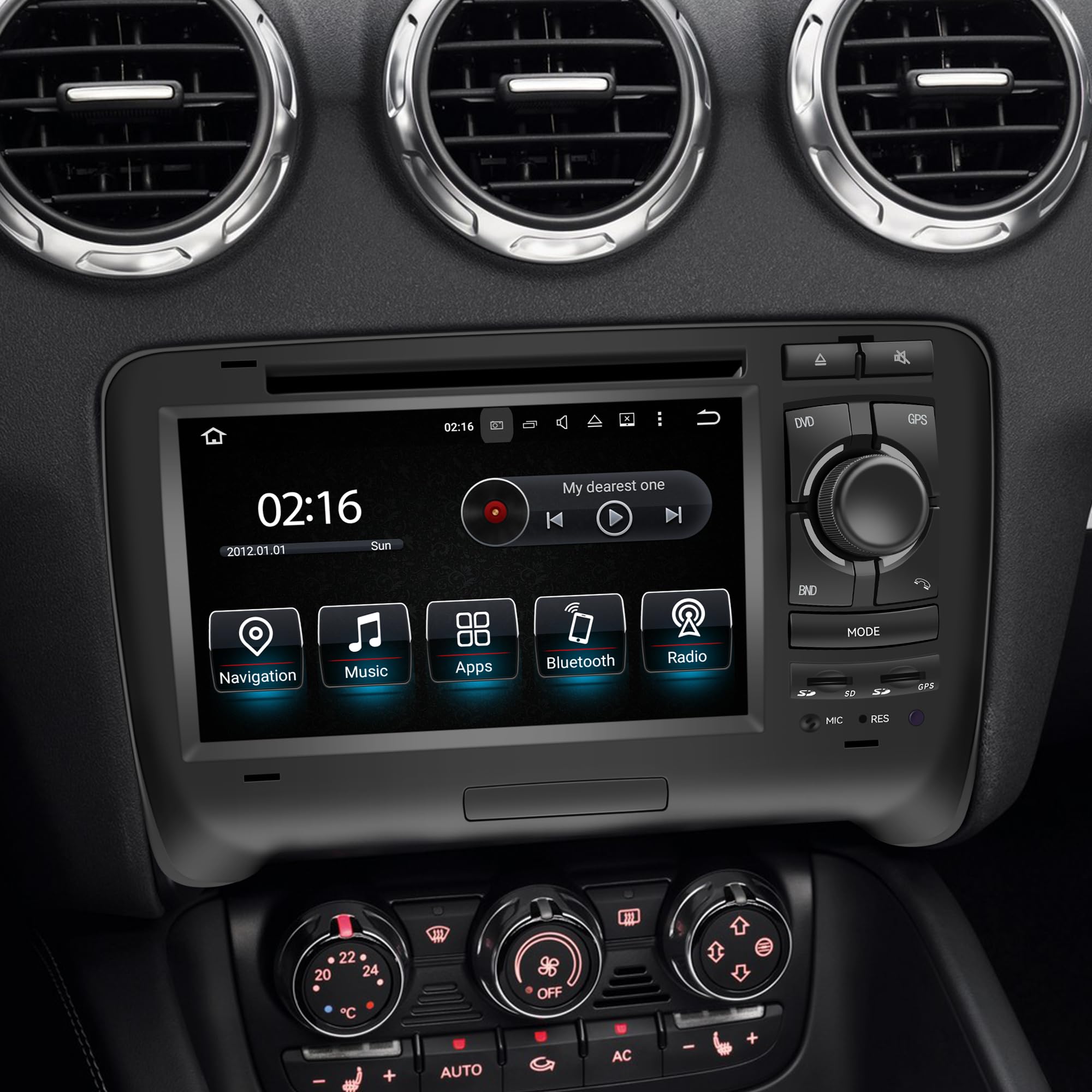 for Audi TT 8J Radio Double Din Car Stereo Installation Kit