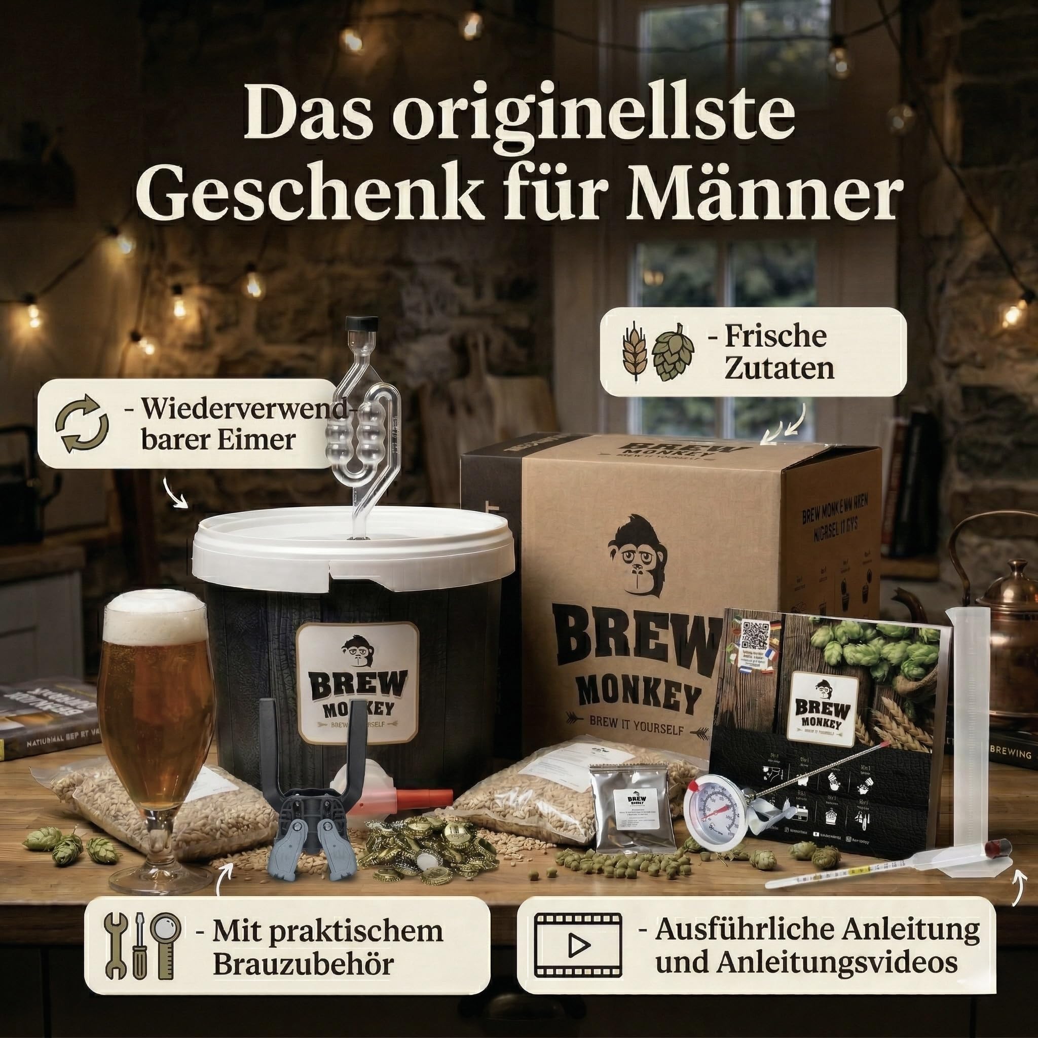 Brew Monkey Komplettes IPA Bierbrauen Kit