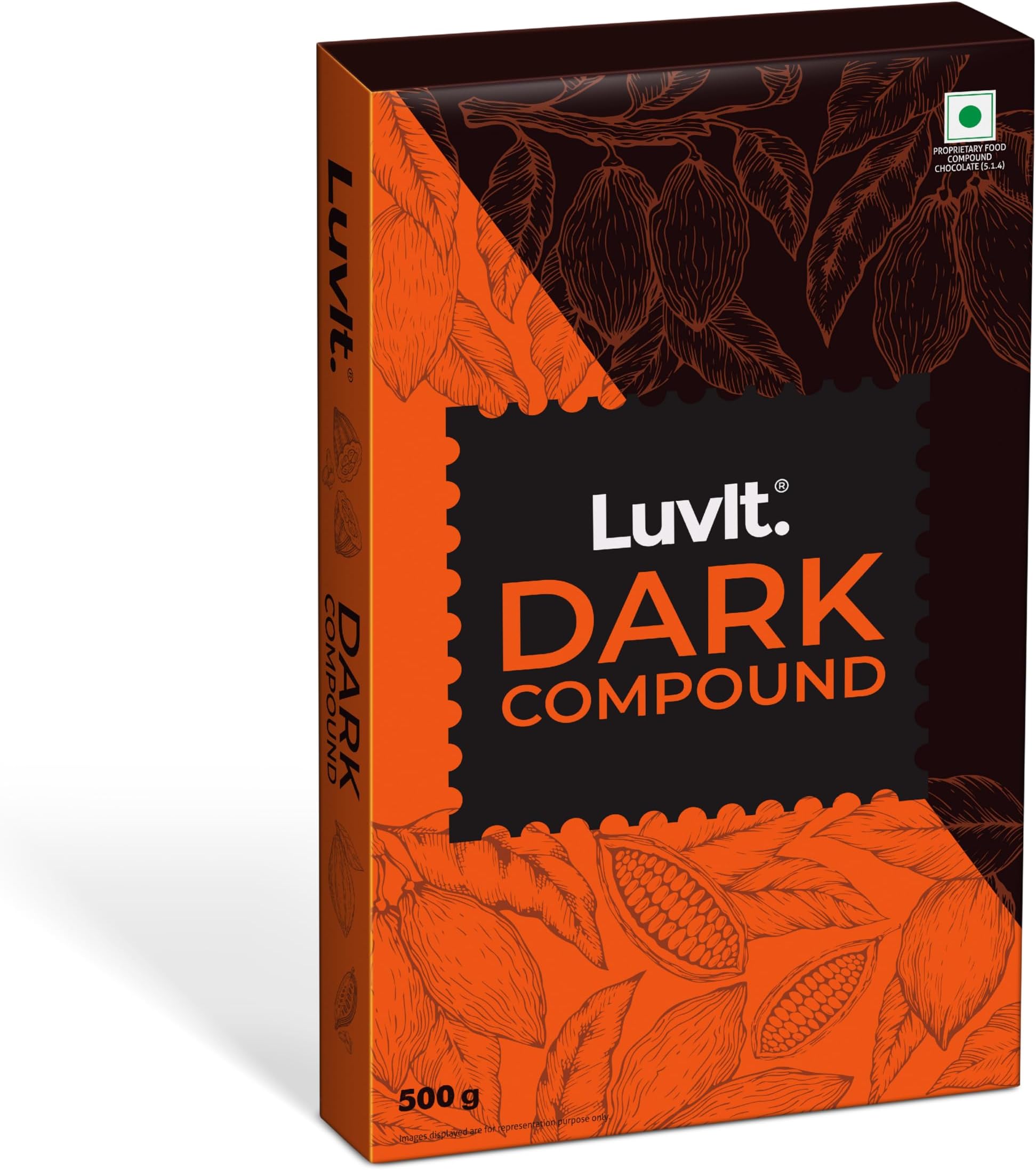 LuvIt. Cocoa Crush - Dark Compound Bars | Perfect for Baking, Frosting, Chocolate Making | 500g
