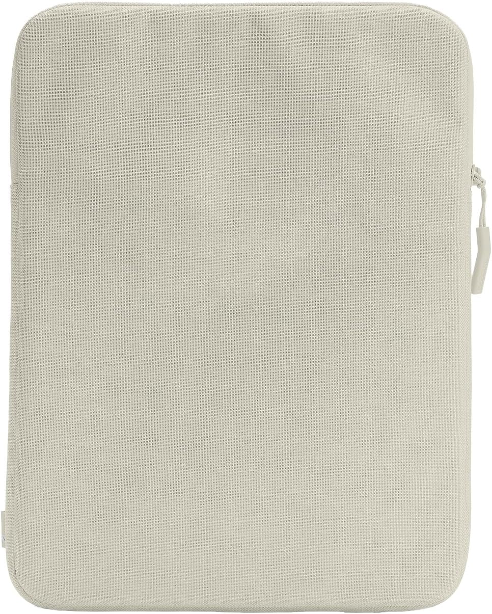 Incase Crosstown Sleeve with Woolenex - 13 Inch and 14 Inch Laptop and MacBook Sleeve – Vertical Orientation, Cushioned Protection, Durable Construction, External Slip Pocket - Limestone