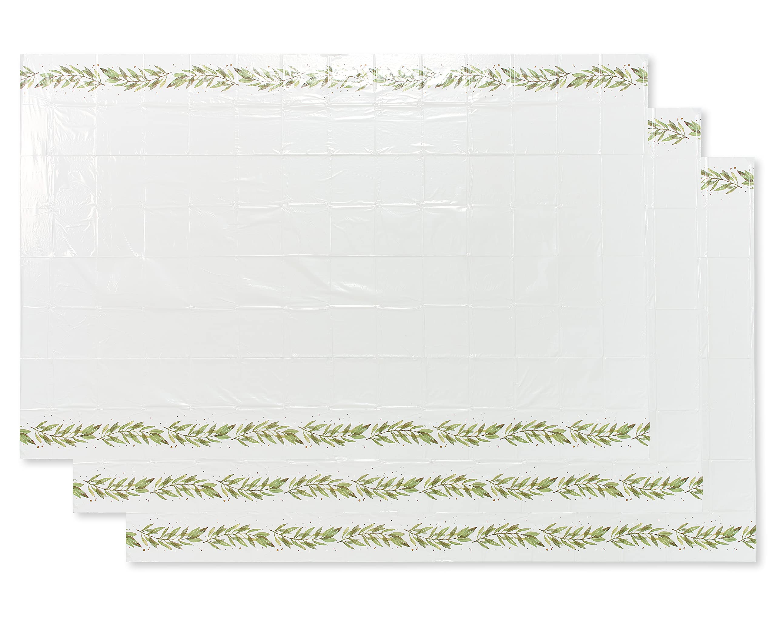 American Greetings Wedding or Bridal Shower Party Supplies, Plastic Table Covers (3-Count)