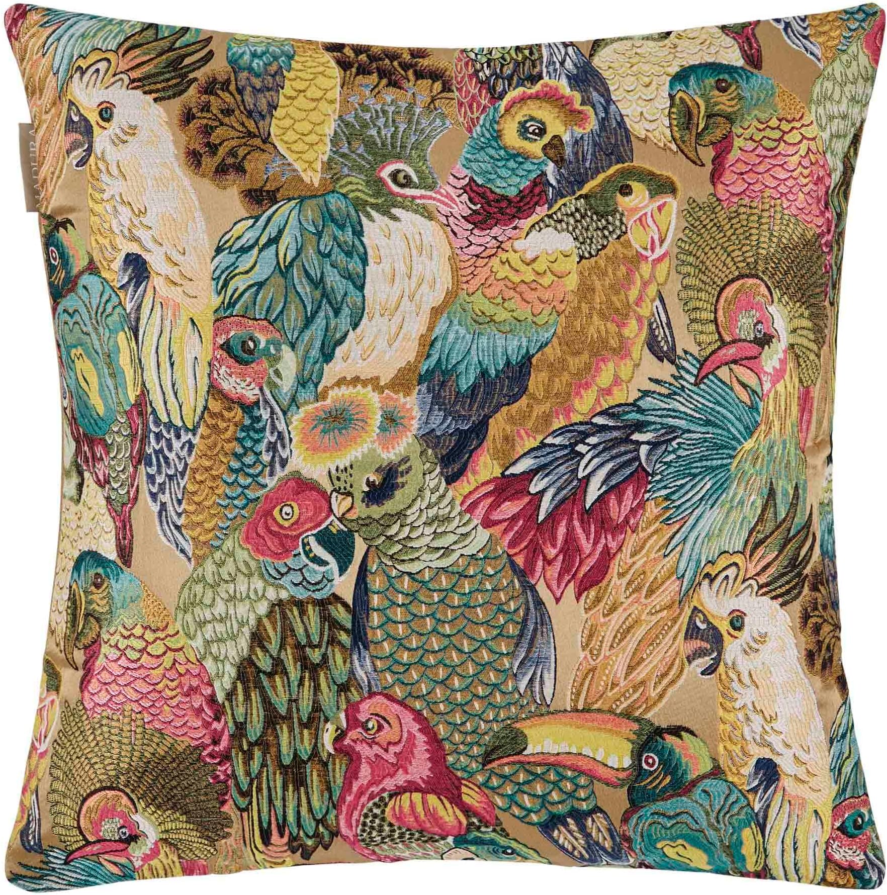 MADURA Jungle Birds Cushion Cover, multicolored, 60 x 60 cm