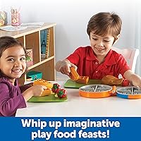 Vista 2 de Learning Resources New Sprouts Waffle Time - Juguetes de Cocina de Comida de Juego de Simulación para el Desayuno, Juego Educativo Montessori