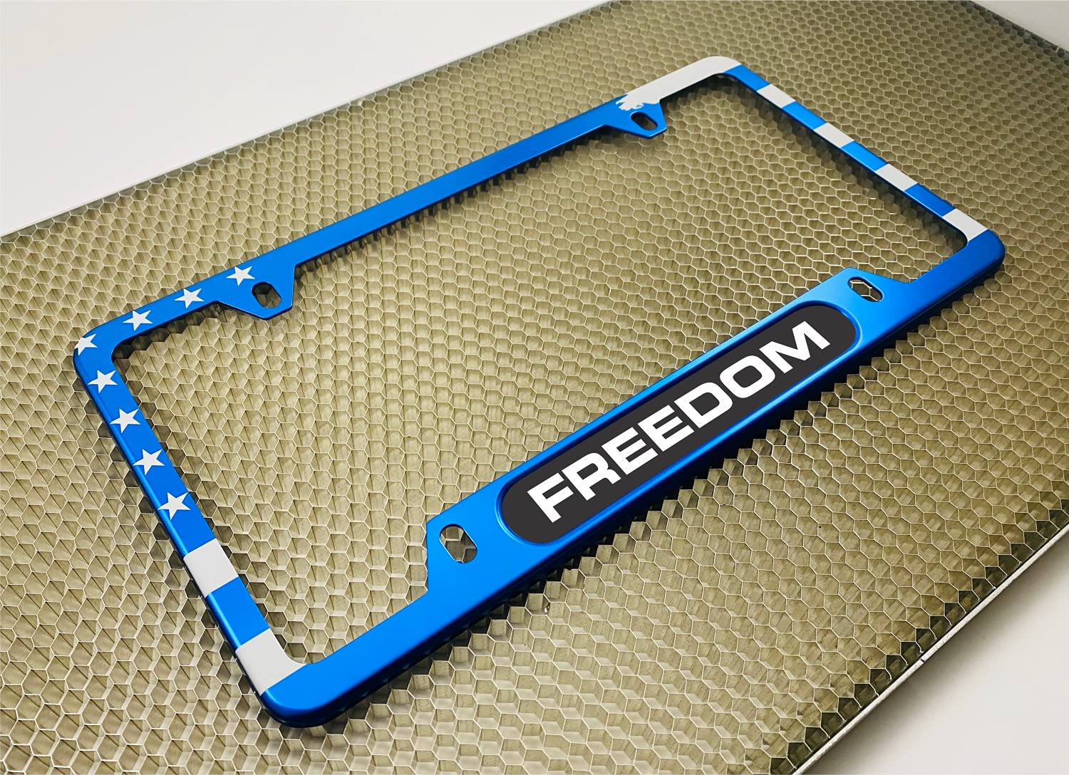 USA Patriotic | American Flag Custom Personalized Anodized Aluminum Thin Top | - Picture 8 of 133