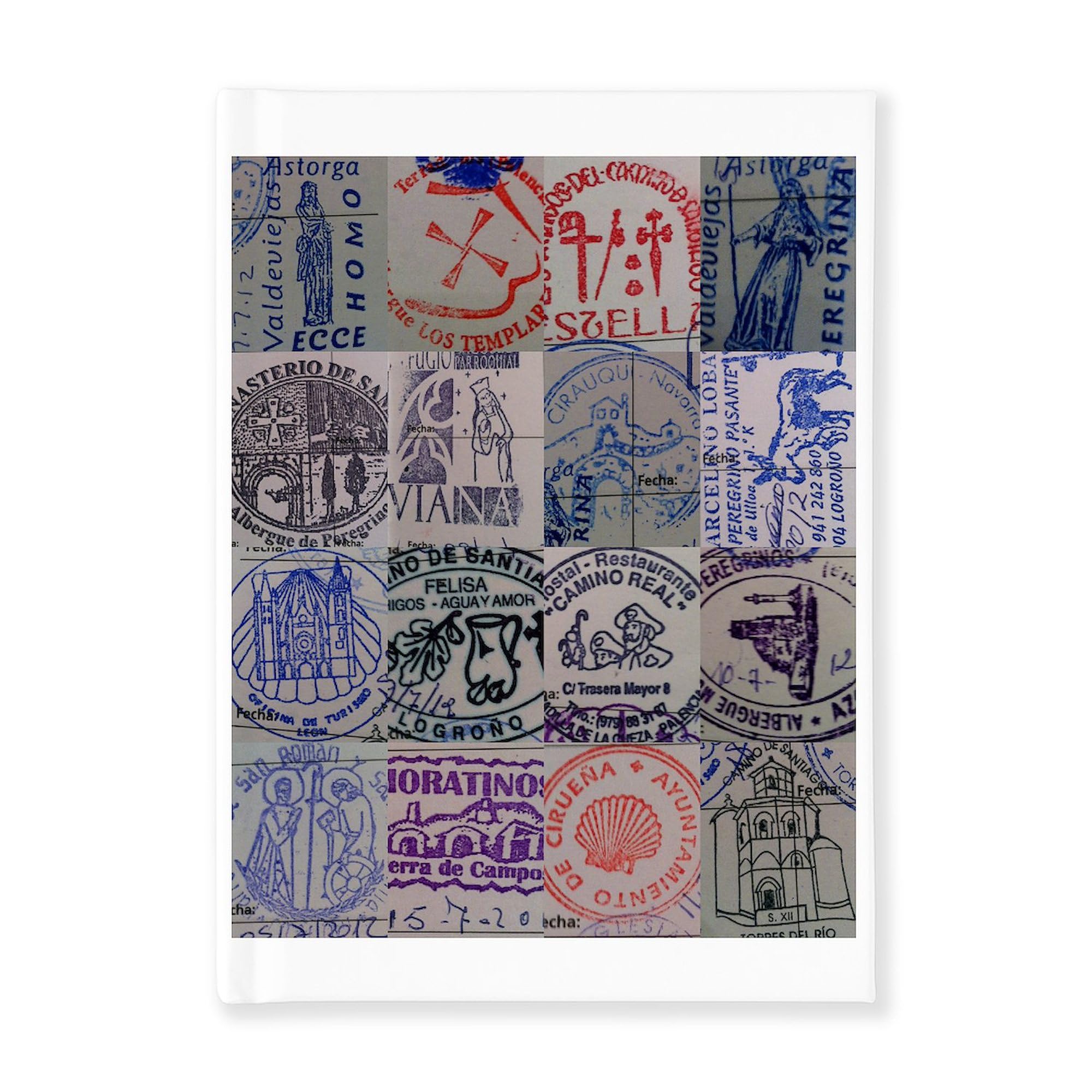 CafePress Collage of The Pilgrim Credential Hard Cover Journal Notebook, Personal Diary