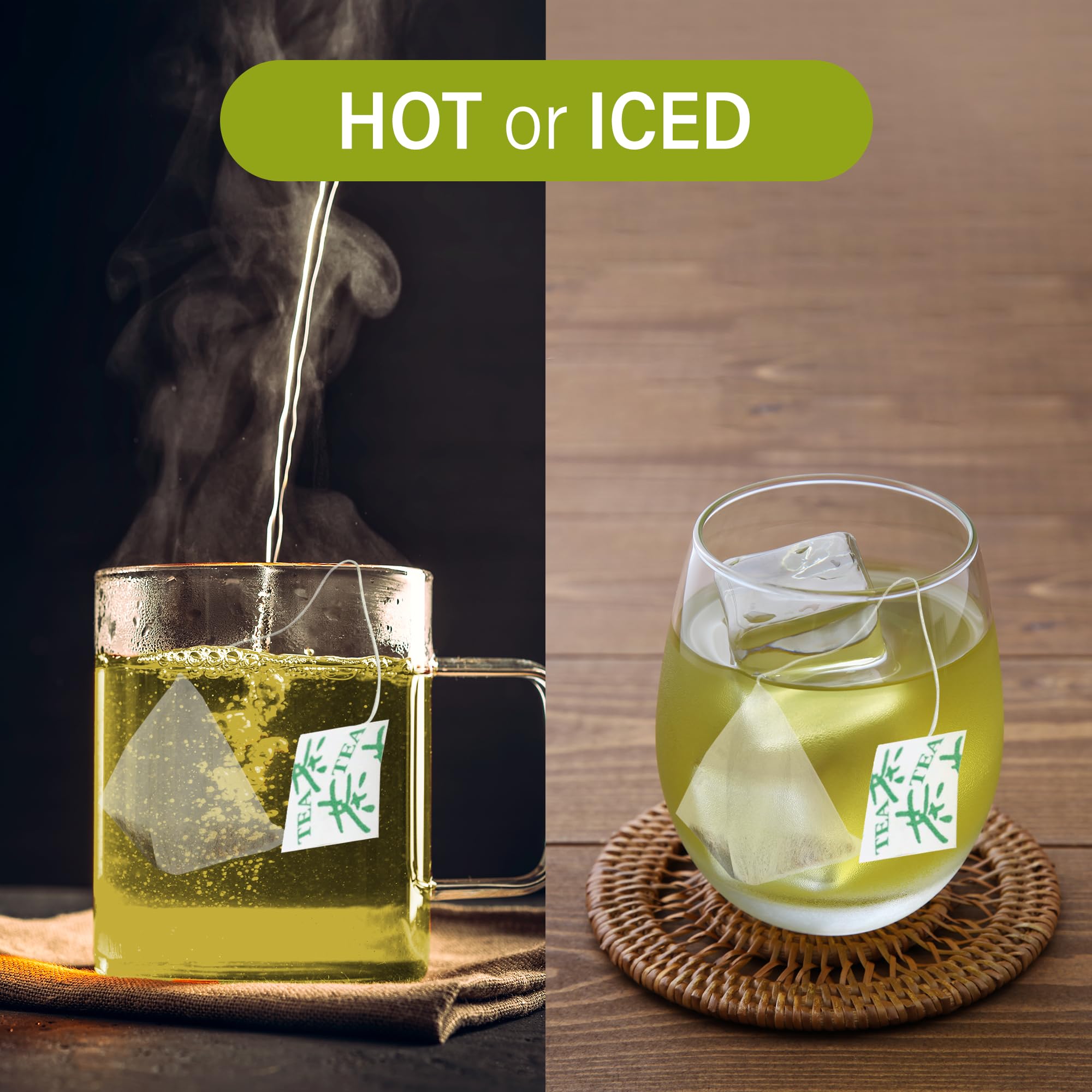 MAEDA-EN NAKED GREEN Organic Sen-cha with Matcha 12 Tea Bags Hot or Cold Drink Green Tea Japanese Origin — view 6