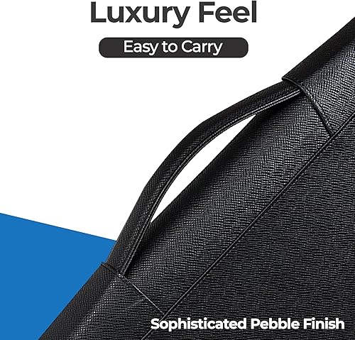 Miniatura 5 de Portadocumentos ejecutivo con cierre Case-It con carpeta con 3anillos extraíble y bloc de notas tamaño carta negro PAD-40