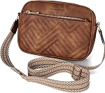 BOSTANTEN Crossbody Bags for Women Vegan Leather Quilted Purses Small Shoulder Bag Ladies Handbags with Wide Strap
