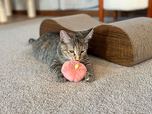 Miniatura 2 de munchiecat Sakura Catnip Duo (2 piezas) - Juguetes de enriquecimiento felino inspirados en flor de cerezo para gatos, gatitos, diseño duradero para