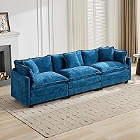 Vista 36 de Modernos y acogedores sofás seccionales para sala de estar, cómodos sofás seccionales verdes, sofá para sala de estar, sofás y sofás (negro, otomano)