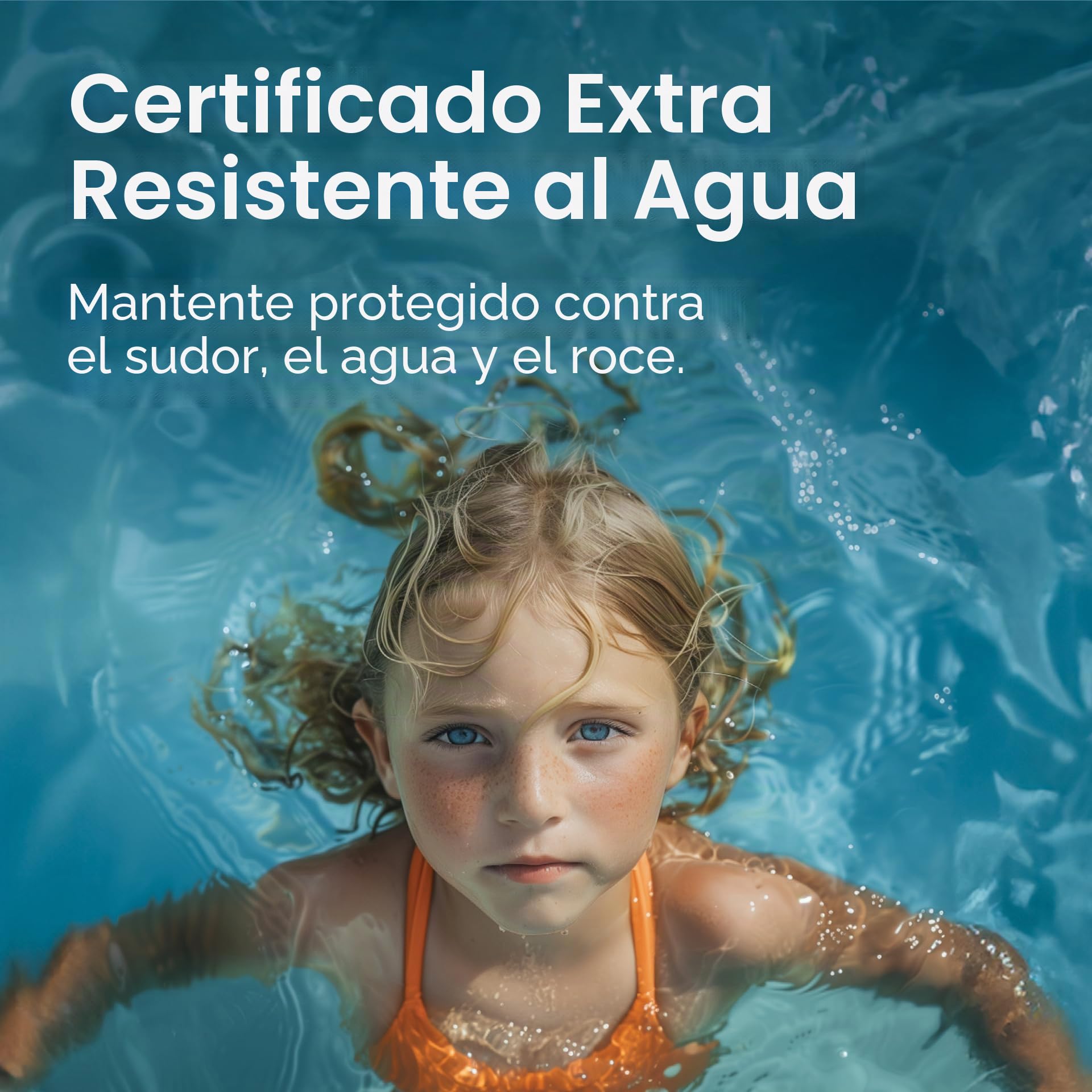 EVY Protector Solar en forma de Mousse para Bebés y Niños SPF 50 - sin perfume - protección solar resistente al sudor y al agua para niños a partir de 6 meses