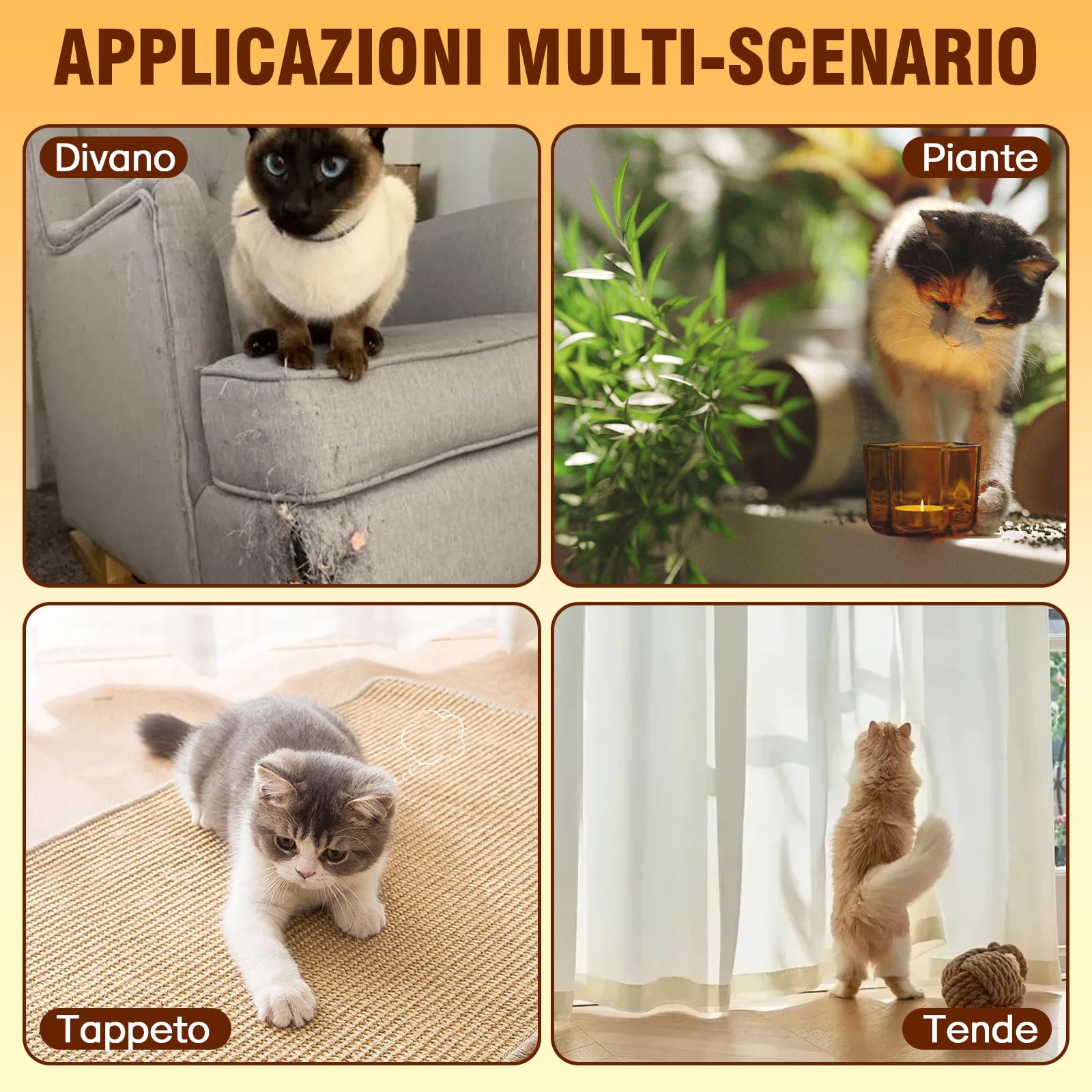 Repellente per Gatti Spray 150ml Naturale per Interni & Esterni, Protegge Divani Tappeti da Graffi
