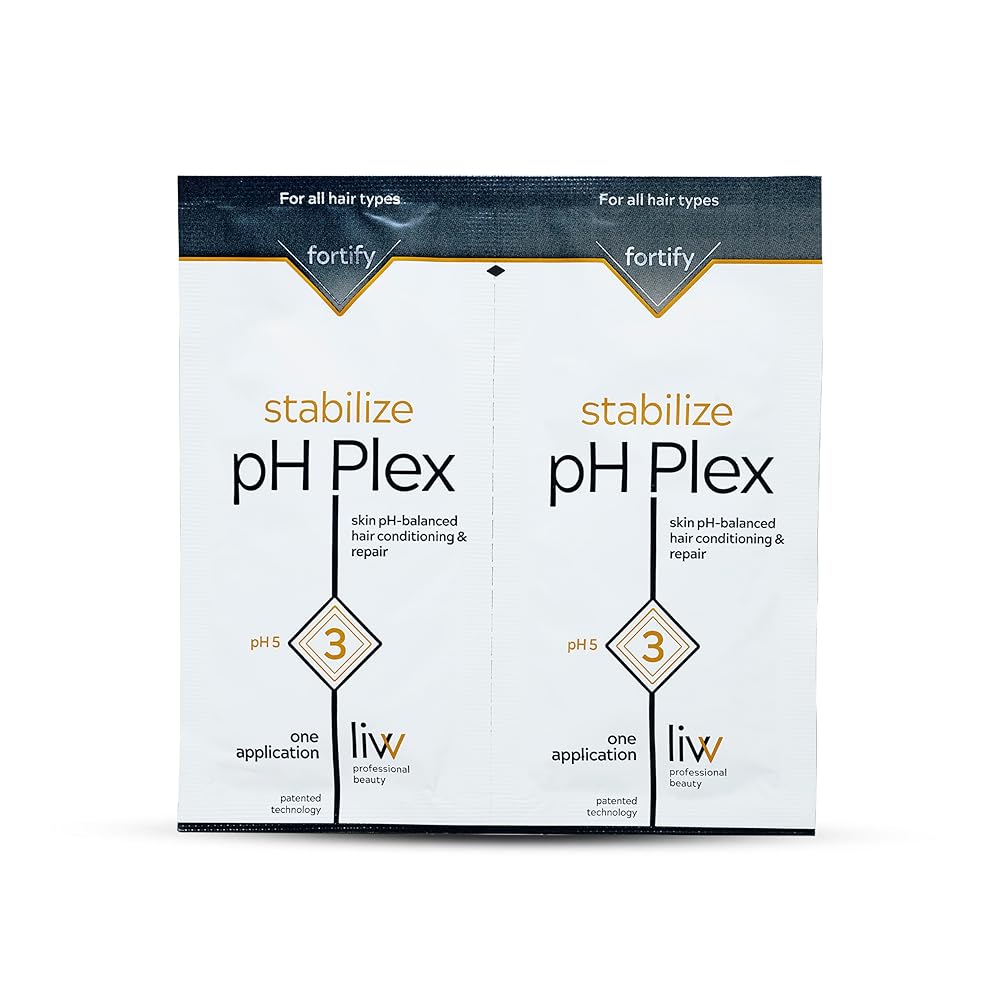 pH Plex Step 3 - Nourishing Hair Treatment Mask: Fortifies Coloring & Bleaching Effects, Salon Quality at Home - 1 Double Sachet
