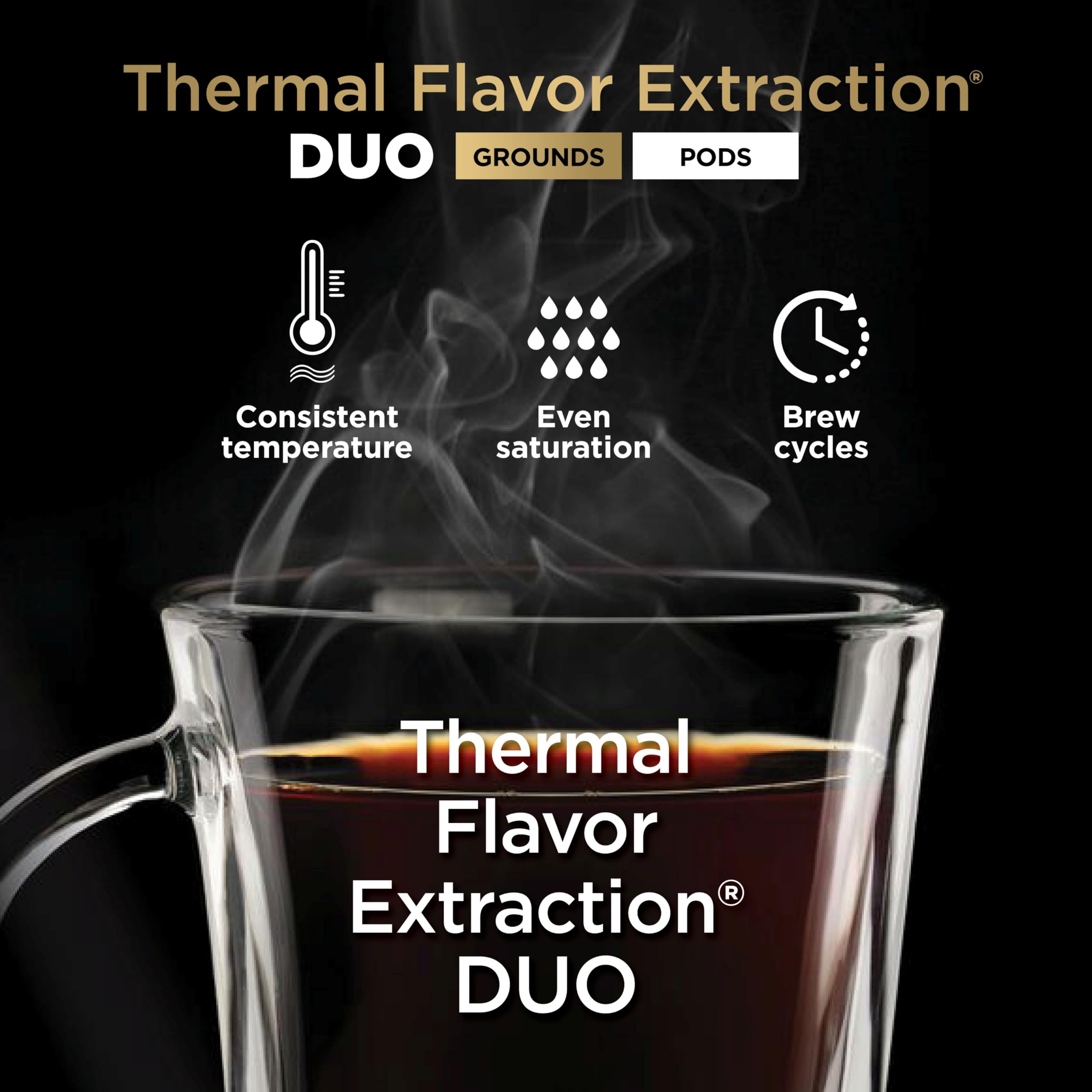 Ninja Drip Coffee Maker, DualBrew Pro Hot & Iced, Black, CFP101 | Single Serve to Carafe, Brew with Pods & Grounds, Compatible with K Cups, 3 Brew Styles, 60oz Removable Reservoir