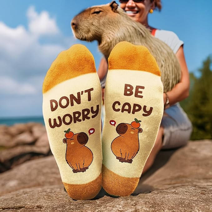 Calcetines de Capybara para Mujer - Regalo Divertido miniatura 2