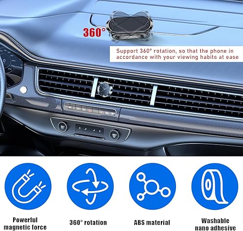 Miniatura 4 de Soporte magnético para teléfono de automóvil, soporte de teléfono celular ajustable en 360 para guardar las manos libres en el vehículo, soporte