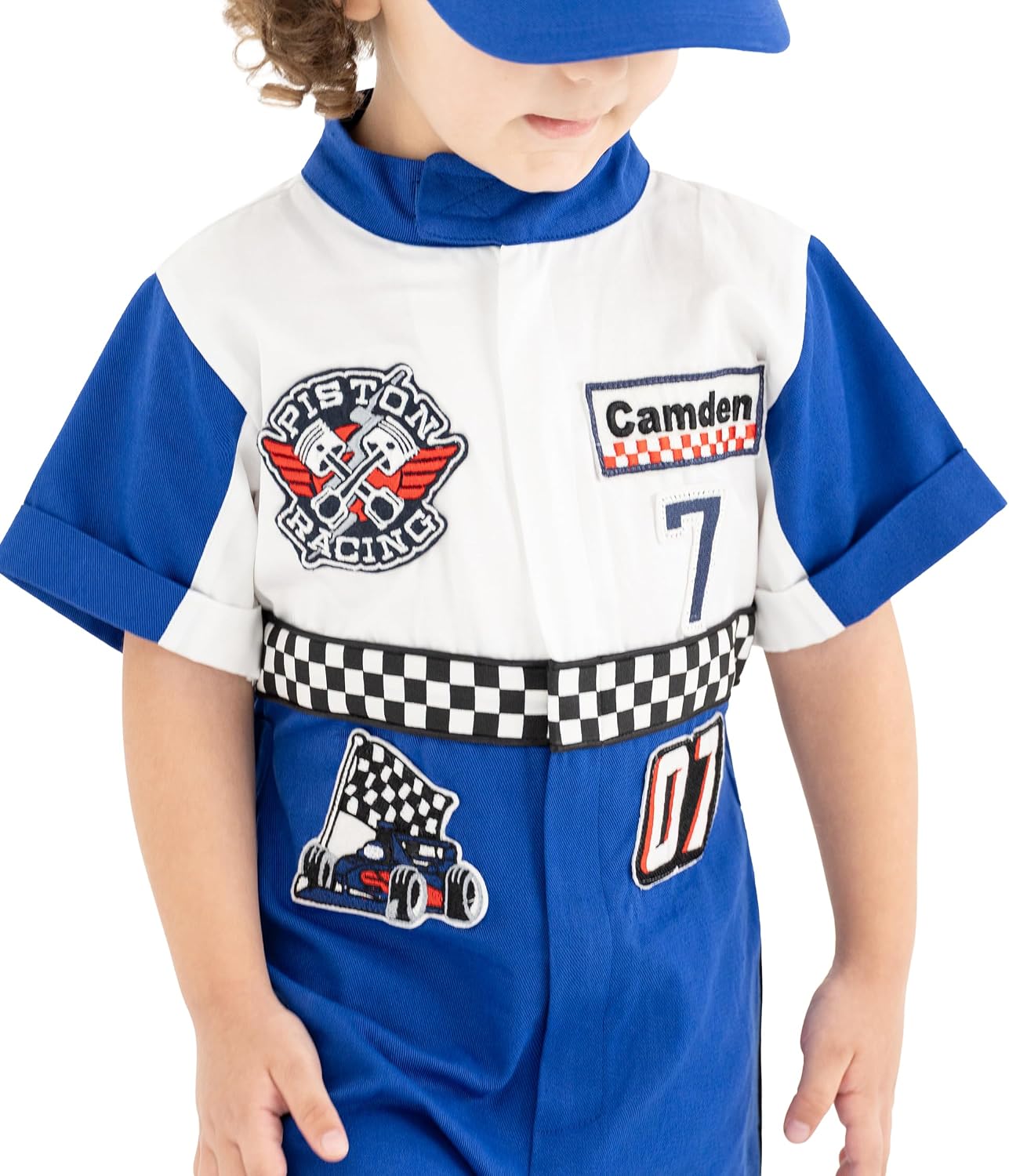Handmade Race Car Driver Costume for Toddlers - Halloween Costume, Cars Boys Racing Outfit