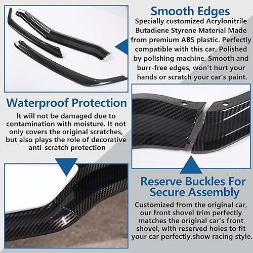 Miniatura 3 de Parachoques delantero de repuesto para parachoques inferior compatible con Chevrolet Corvette C8 GM Z51 2020-2024 Parachoques delantero, entrada de