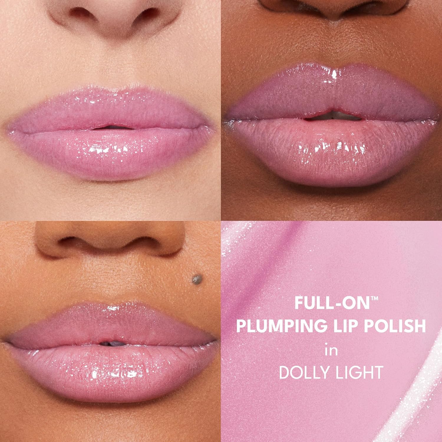 Buxom Full-On Plumping Lip Polish, Tinted Lip Plumper Gloss, Plumping Peptides & Vitamin E, High Shine Lip Gloss, Nourishes, Moisturizes & Softens Lips, Vegan