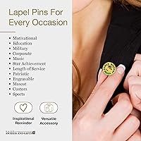 Vista 14 de SHOP AWARDS AND GIFTS Enamel Lapel Pins for Students Appreciation Reward Teacher Supplies Employees, Pack of 12, 3/4 Inch