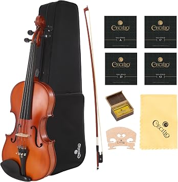 Cecilio CVA-500 Solidwood Viola, 16-Inch