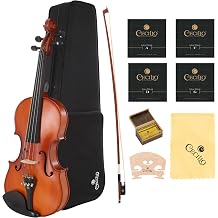 Cecilio CVA-500 Solidwood Ebony Fitted Viola, Size 16-Inch