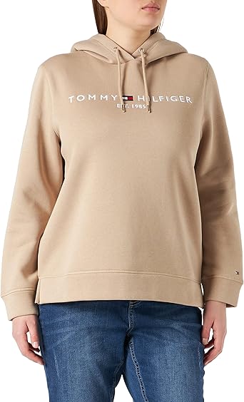Tommy Hilfiger Sudadera con Capucha Regular Hilfiger Mujer: Amazon.es: Ropa