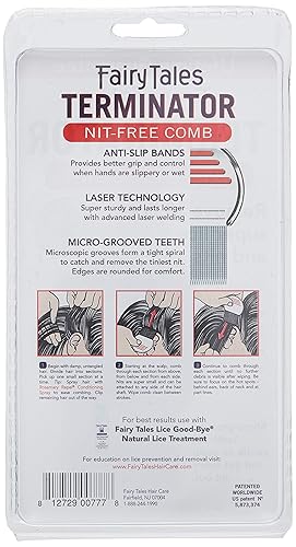 Miniatura 4 de Fairy Tales Terminator, Peine para piojos y liendres (color puede variar)