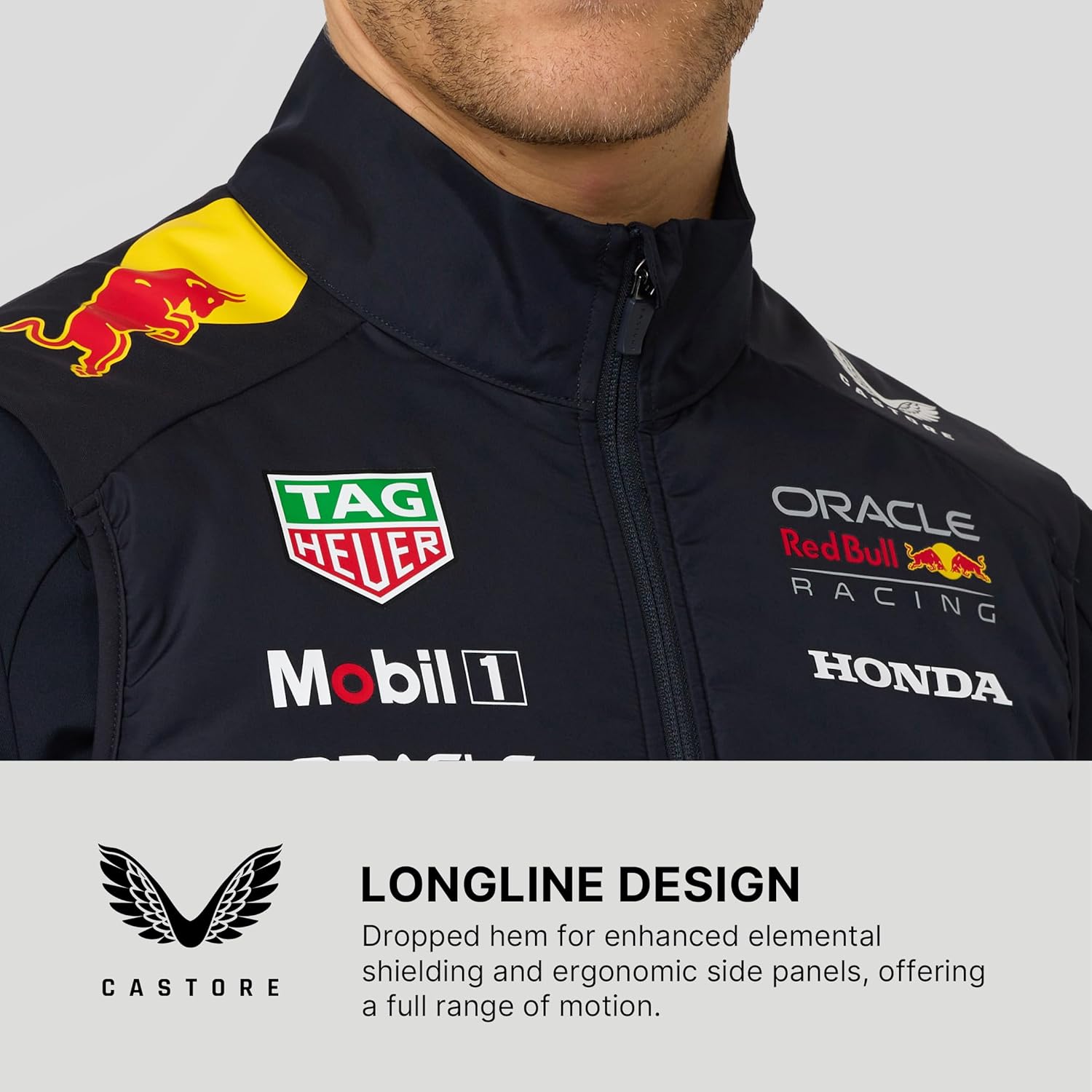 Castore Oracle Red Bull Racing F1 Team 2025 Padded Gilet | Official Red Bull F1 Racing Shirt Hybrid Jacket Vest - Image 5