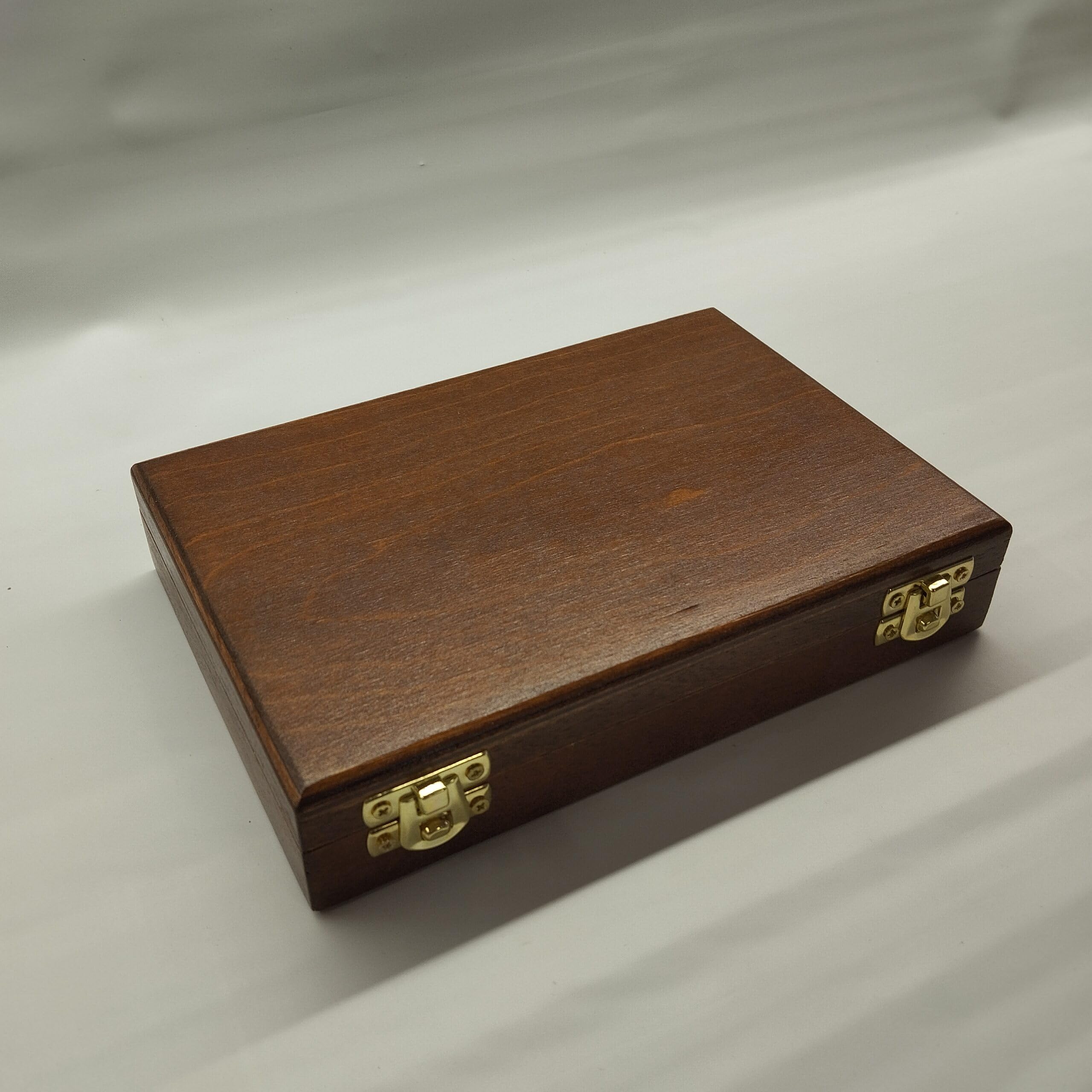 Caja para Monedas de colección 6 Compartimentos 40x40mm, Madera Maciza y Terciopelo, numerada con Certificado, numismática