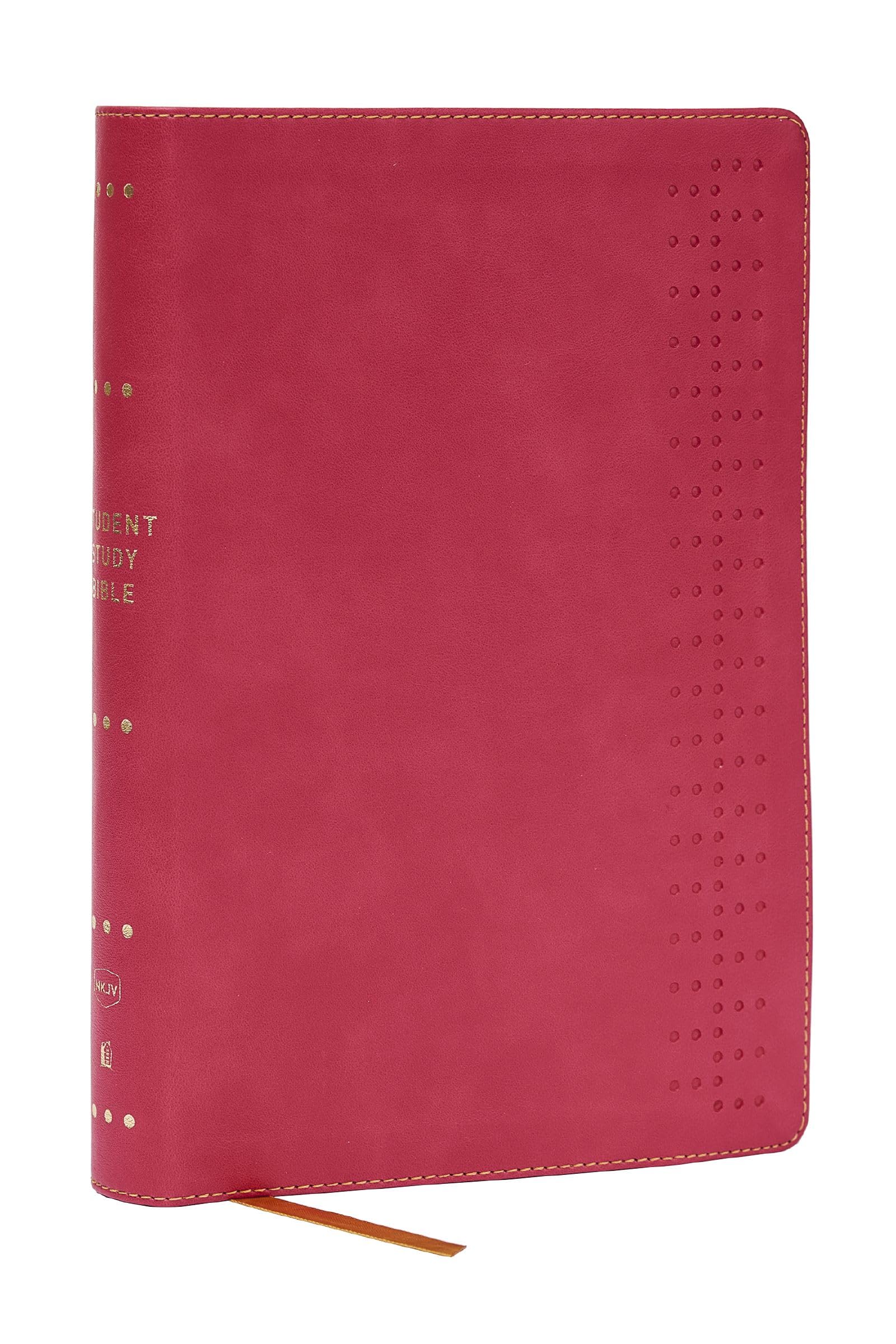 Student Study Bible: A Guide to Knowing and Living God’s Word (NKJV, Pink