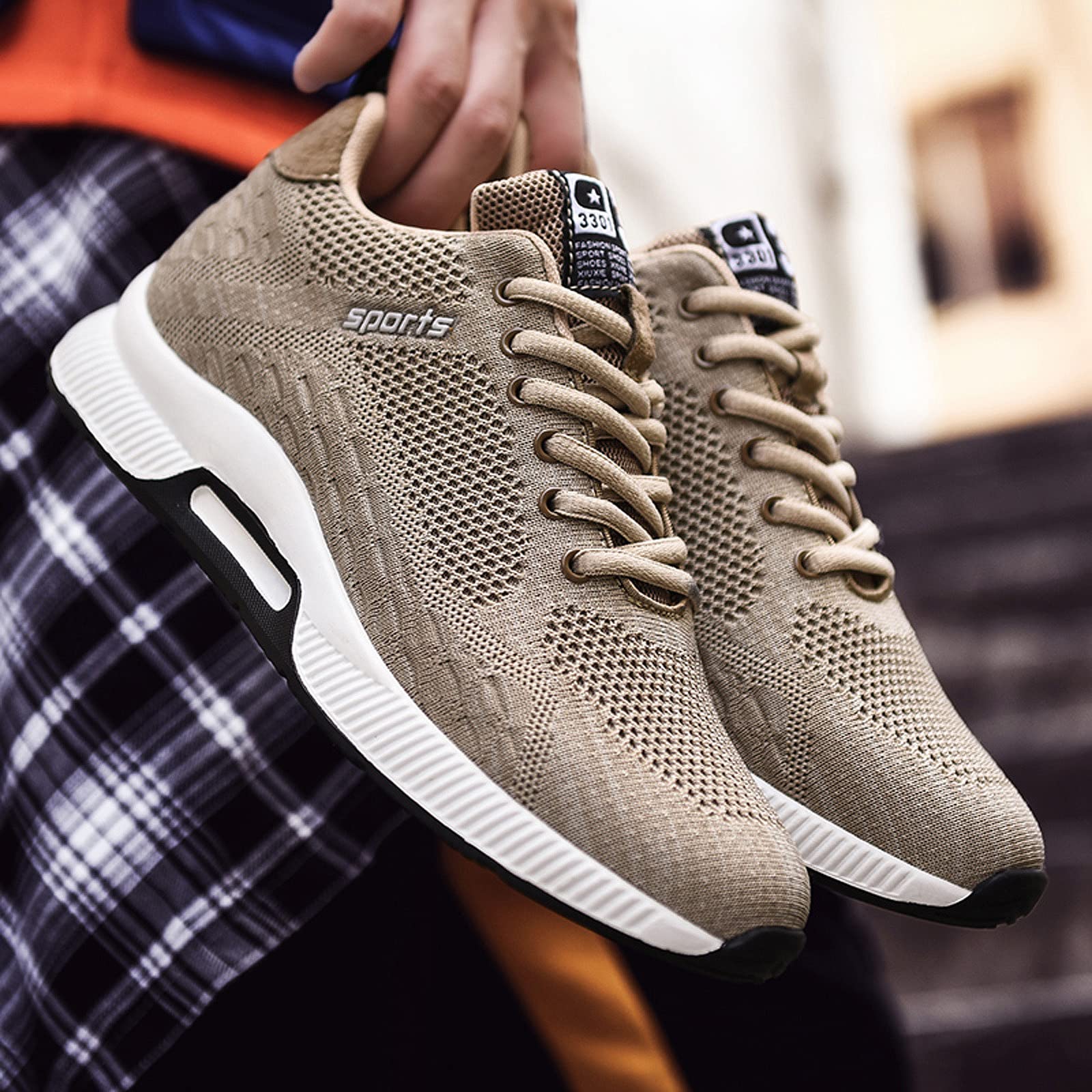 Zapatillas Elevadoras Invisibles para Hombre, para Aumentar la Altura, Zapatos Deportivos de 2.36 Pulgadas, Transpirables, con Cordones