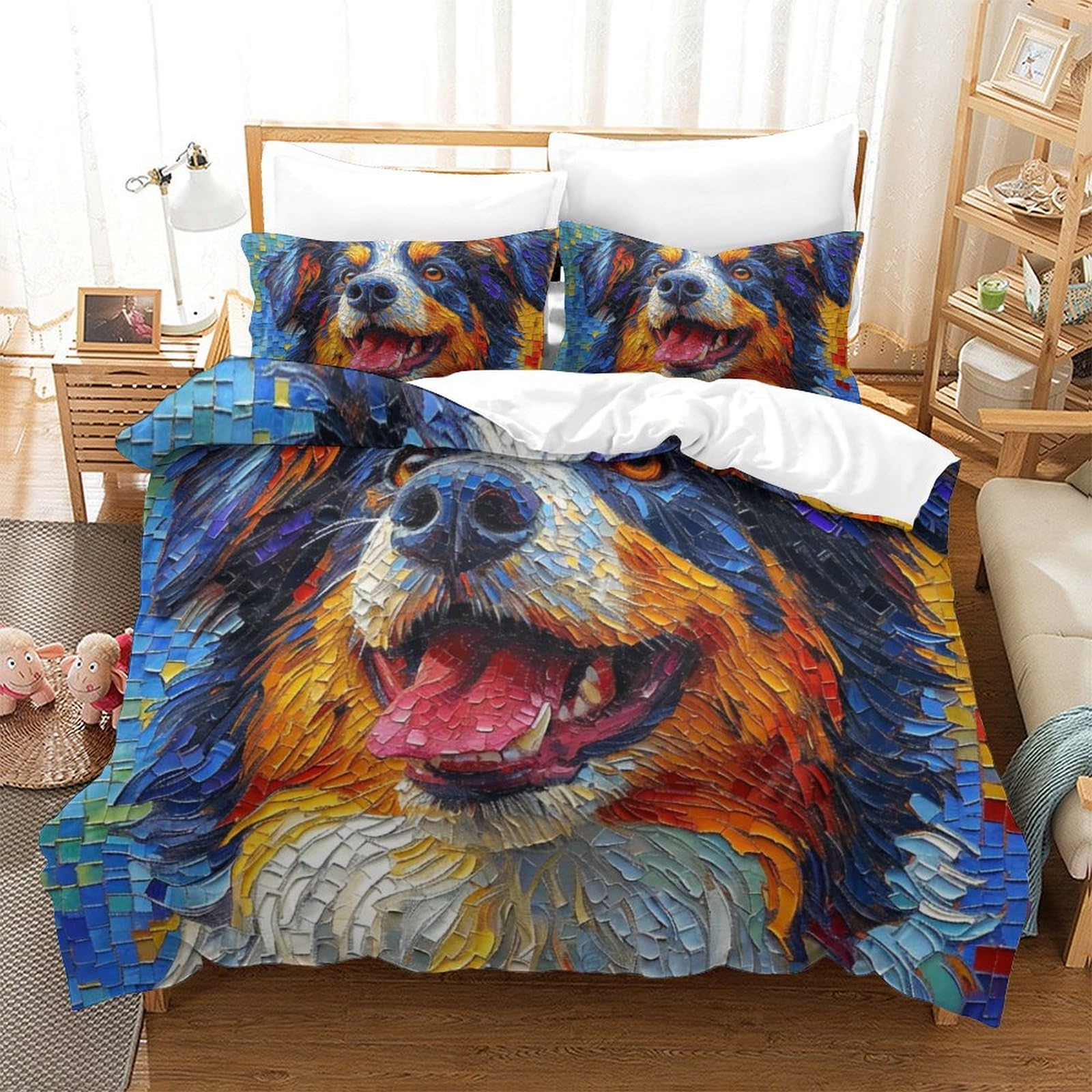 Parure de lit Bernese Mountain 3D pour transformer la chambre ado