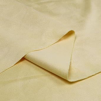 Softer Micro-Suede Fabric 36x60 Yellow Synthetic Suede Sheet More Durable for Interior Upholstery,Sofa,Curtains,Car Seat,DIY Crafts Yellow