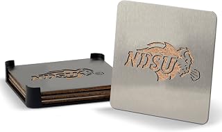 YouTheFan NCAA Boasters  4~Piece Stainless Steel Laser~Cut Team Coaster Set  - Compare price